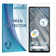 [3 Pack] Google Pixel 7a (6.1”) Anti-Glare Matte Screen Protector Film by MEZON – Case Friendly, Shock Absorption (Pixel 7a, Matte)