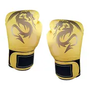 Kids Boxing Gloves, Youth Boys Girls Boxing Gloves, Training Boxing Gloves for Punching Bag Kickboxing Muay Thai Yellow L