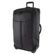Pierre Cardin 72cm LARGE Soft-Shell Trolley Case 4 Wheeled - Black