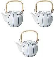 Set of 3, Ichin Tokusa No. 6 Earthen Bottle [5.3 x 4.1 inches (13.5 x 10.5 cm), 39.4 fl oz (1000 cc)] | Arita Yaki Setomonohonpo