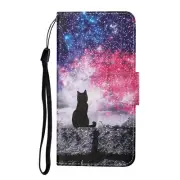 Cat Sky Flip Wallet Phone Case For iPhone 11 12 13 Pro Max XR XS 6 7 8 SE 2020
