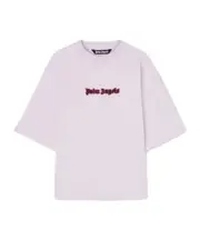 Palm Angels Logo Embroidered Drop Shoulder T-Shirt S,L,M lavender