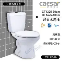 在飛比找Yahoo!奇摩拍賣優惠-附發票 含稅 CAESAR凱撒超省水馬桶 CT1325-30