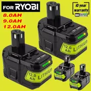 18V 12.0Ah 8.0Ah 9.0Ah Lithium-Ion Battery For RYOBI P108 ONE+ PLUS RB18L40