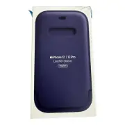 Apple iPhone 12 / 12 Pro Leather Sleeve Case with MagSafe Deep Violet