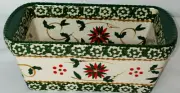 Temp-Tations OLD WORLD CHRISTMAS RED & GREEN 6 1/2" - 12 OZ BAKER MINI LOAF PAN