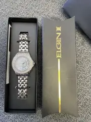 Avon Women's Elgin II Watch, Quartz movement, Silvertone, New