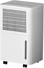 Devanti Portable Air Conditioner, 2 in-1 12L Cooling Window Fan Cooler Conditioners Dehumidifier Purifier Home Bedroom Living Room Office Desk, with LED Display White