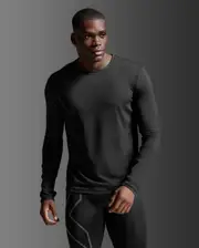 Ignition Grid Base Layer, 2XU, S, Black/Silver Reflective, Male