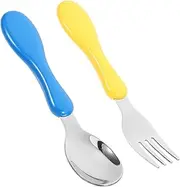 FUNOMOCYA Kids Cutlery Set Toddler Utensils Children Spoons and Forks Baby Silverware Baby Flatware Sets Eating Utensils for Kitchen