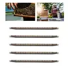 5Pcs Queen Bee Cell Cup Bar Kit W/Frame 15 Holes Plastic Rearing Cage Box TO