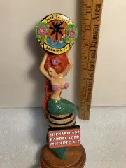 FLORIDA KEYS SHENANIGANS RED HAIR MERMAID Draft beer tap handle FLORIDA