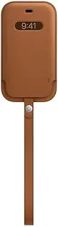 Apple Leather Sleeve with MagSafe (for iPhone 12 Mini) - Saddle Brown