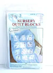 Nursery Quilt Blocks - 9"x9" - ABC - Jack Dempsey Needle Art - #300-66