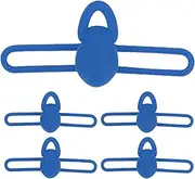 Rod Hook Keeper | Set of 5 Rubber Fish Bait Holder | High Elasticity, Portable Fishing Tackle Accessories for Ice Pier Boat