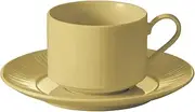 [Noritake] 1727L/90089S Coffee Tea Saucer, 6.1 inches (15.5 cm), Conifere, Khaki, Microwave Safe, Dishwasher Safe, 1 Piece, Khaki, Fine Porcelain (White)