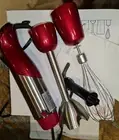 KOIOS HB-2046 800W 4-in-1 12 Speeds Hand Immersion Blender/Mixer - Red