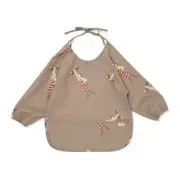 Baby Long Sleeve Bib Toddler Smock with Pocket Infant Feeding Apron