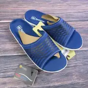 Spenco NEW Mens Thrust Slide Sandal Recovery Comfy Running Hiking Blue Size 12