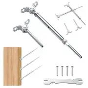 VEVOR 20Pairs Cable Railing Kit, 1/8" Swage Toggle Turnbuckle Hardware, Silve...