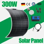 300W Flexible Solar Panel Kit 12V 300 Watt USB Controller Power Battery Charging