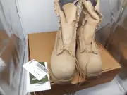 S6 US Military Issued Tan Bates Combat Boots Size 14R Temperate Weather Desert