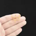 BULK 30 Caffeine Molecule Charms Antique Gold Tone Molecular Charm - GC798