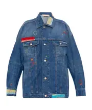 Marni Patchwork Denim Jacket IT46 Blue