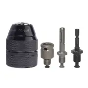 4PCS Drill Chuck SDS-Plus Adapter shank Adapter Socket Square Converter-