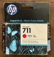 hp Magenta DesignJet 711 Ink Cartridge CZ131A Expires 03/2023 FREE SHIPN l