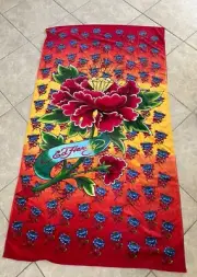 New Vintage Y2K Ed Hardy Large Beach Towel New With Tag | 40x70