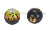 Trik Topz Bicycle Valve Caps (pair) - FIRE BALL