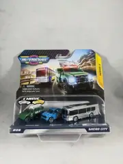 2020 Micro Machines Series 2 Micro City Chase With Chrome Bus