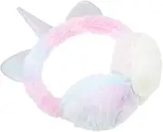 [FOMIYES] Warm Unicorn Ear Muffs Girls Winter Ear Muffs Plush Cover Anti-slip Feature