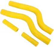 Rynplex Motorcycle Water Pipe Silicone Radiator Coolant Hose RM250 RM 250 2001 2002 2003 2004 2005 2006 2007 2008 Yellow Motorcycle Coolant Hose