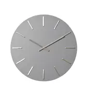 [James Lane] Maddox Wall Clock Grey Silver - 50cm x 4cm