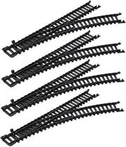 Set of 2 Train Tracks Toys Electric Mini Train Tracks Straight Curved and Bridge Toys for Boys and Girls for Railway Set
