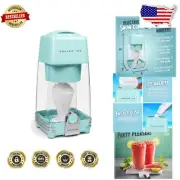 Portable Shaved Ice Maker - Personal Snow Cone Machine for Parties & Events
