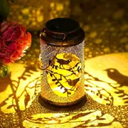 Metal Solar Lanterns Outdoor, Hanging Solar Bird Lights Waterproof Solar Powered Garden Yard Decoration Outside (Bird)