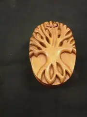 TREE OF LIFE WOOD PUZZLE JEWELRY BOX HANDCRAFTED