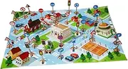HOOTNEE Early Learning Traffic Signs 1 Set Boys and Girls' Wood Road Signs Educational Toys for Toddlers