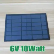 6 / 9 / 18 V 10W Poly PET Laminated Solar Panel Module for Camping/Hiking
