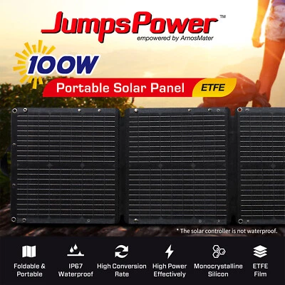 100W JumpsPower Solar Panel Portable Charger Power Generator Foldable Camping