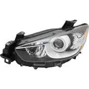 Headlight For 2013-2016 Mazda Cx-5 Left Side Black Chrome Housing Clear - CAPA (for: Mazda)