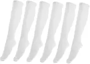 [Ipetboom] 3 Pairs Of Compression Socks Washable Polyester Sporting Socks Knee Length Socks Athletic Compression Socks Running Socks Fitness Socks For Sports And Outdoor Activities