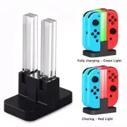 New 4 Ports Charger Dock Charging LED Stand Station For Nintendo Switch Joy-Con