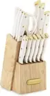 15 Pcs Stainless Steel Knife for Kitchen with Block Set