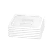 SOGA Clear Gastronorm 1/3 GN Lid Food Tray Top Cover Bundle of 6