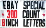 300 Changeable Flex Letters for Portable Outdoor Marquee Signs 8" on 9" back