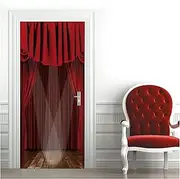 Door Stickers Figure Statue Door Stickers Modern Creative Arts Decals Self Adhesive Wallpaper European Luxury Style Mural Bedroom Decor(N,90x200cm)